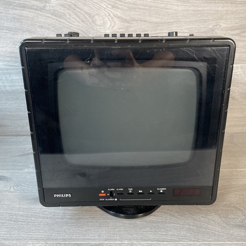 Philips cube crt radio - philips, 9"