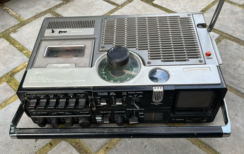 Vintage radio tv - tv, cassette